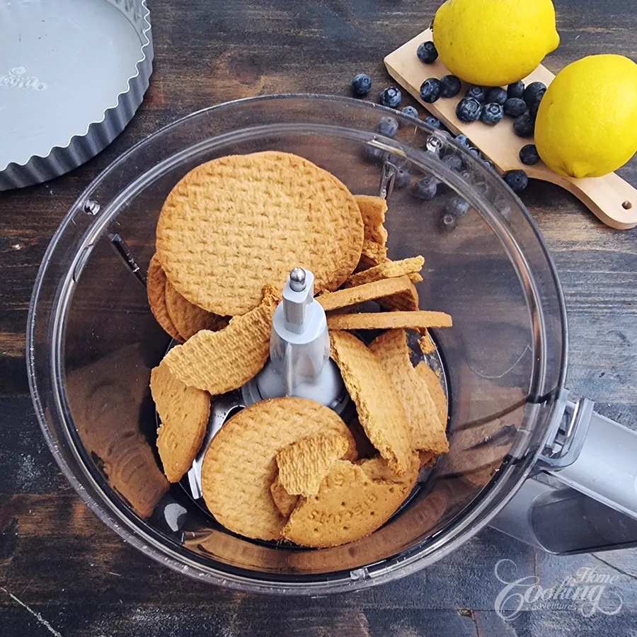 No-Bake Blueberry Lemon Tart - step1