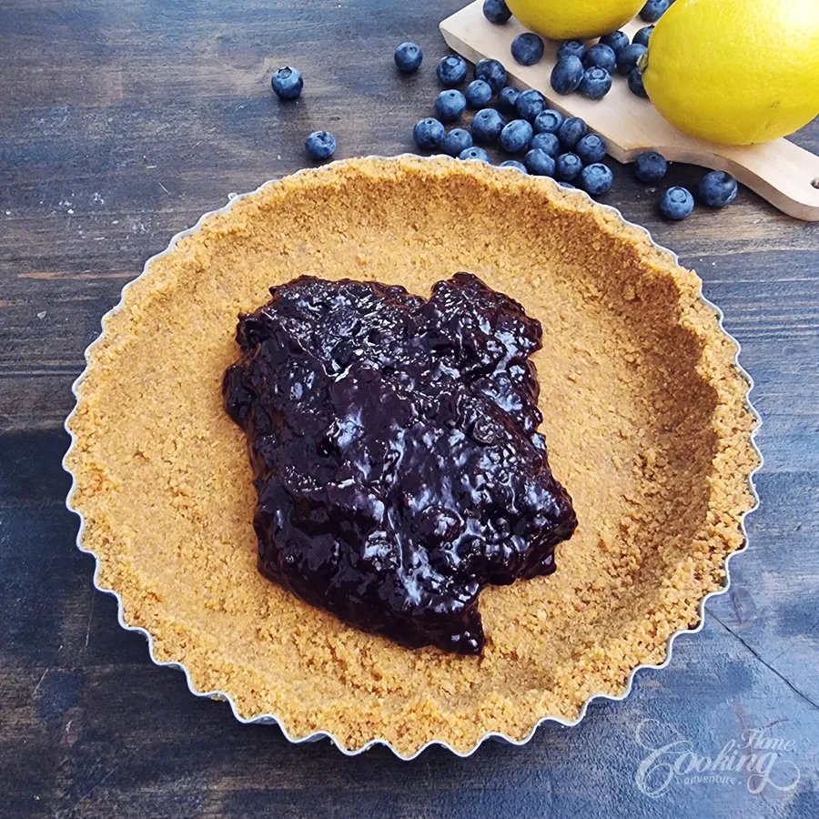 No-Bake Blueberry Lemon Tart - step15