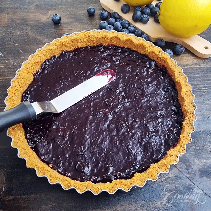 No-Bake Blueberry Lemon Tart - step16