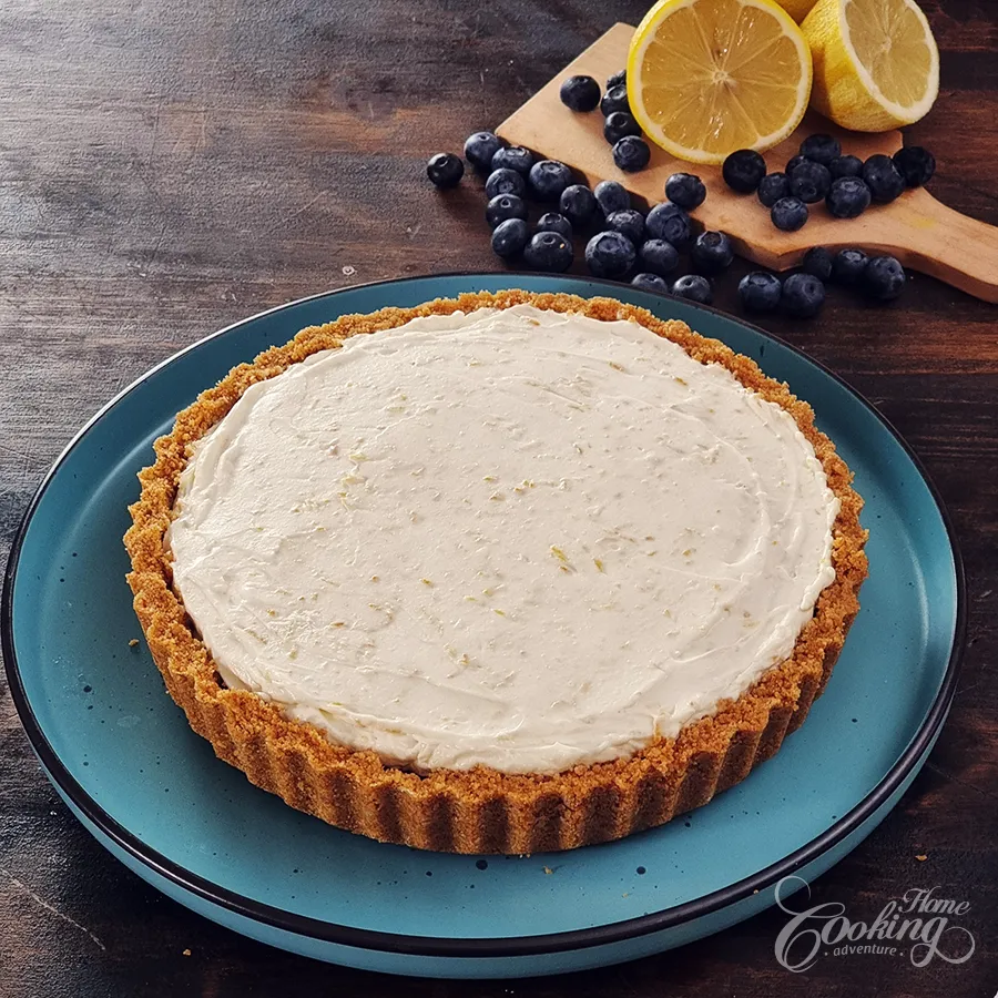 No-Bake Blueberry Lemon Tart - step27