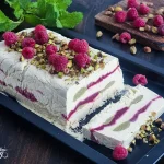 Pistachio Raspberry Semifreddo