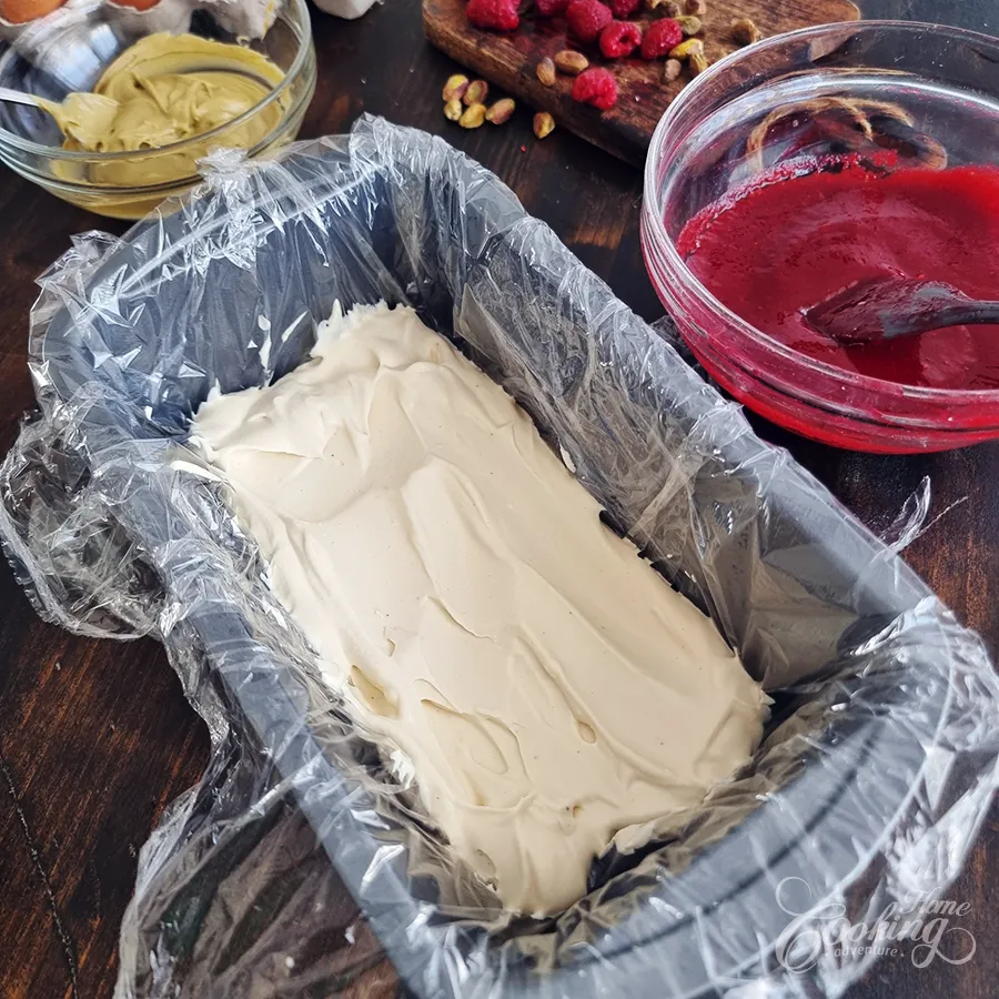 Raspberry Pistachio Semifreddo- step22