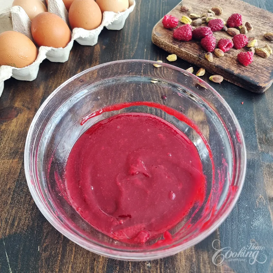 Raspberry Pistachio Semifreddo- step6