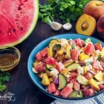 Watermelon Peach Salad