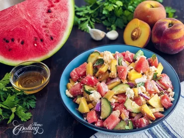 Watermelon Peach Salad