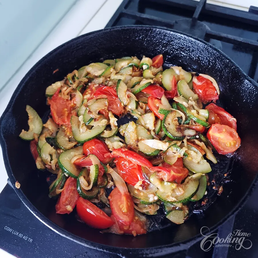 Zucchini Tomato Fritatta - step12