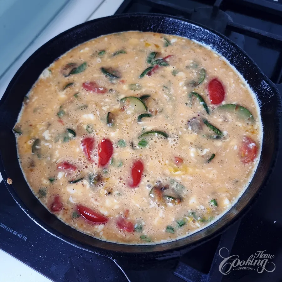 Zucchini Tomato Fritatta - step15