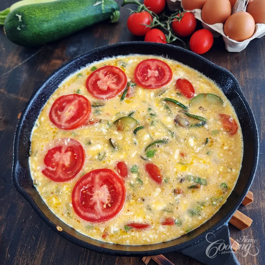 Zucchini Tomato Fritatta - step16