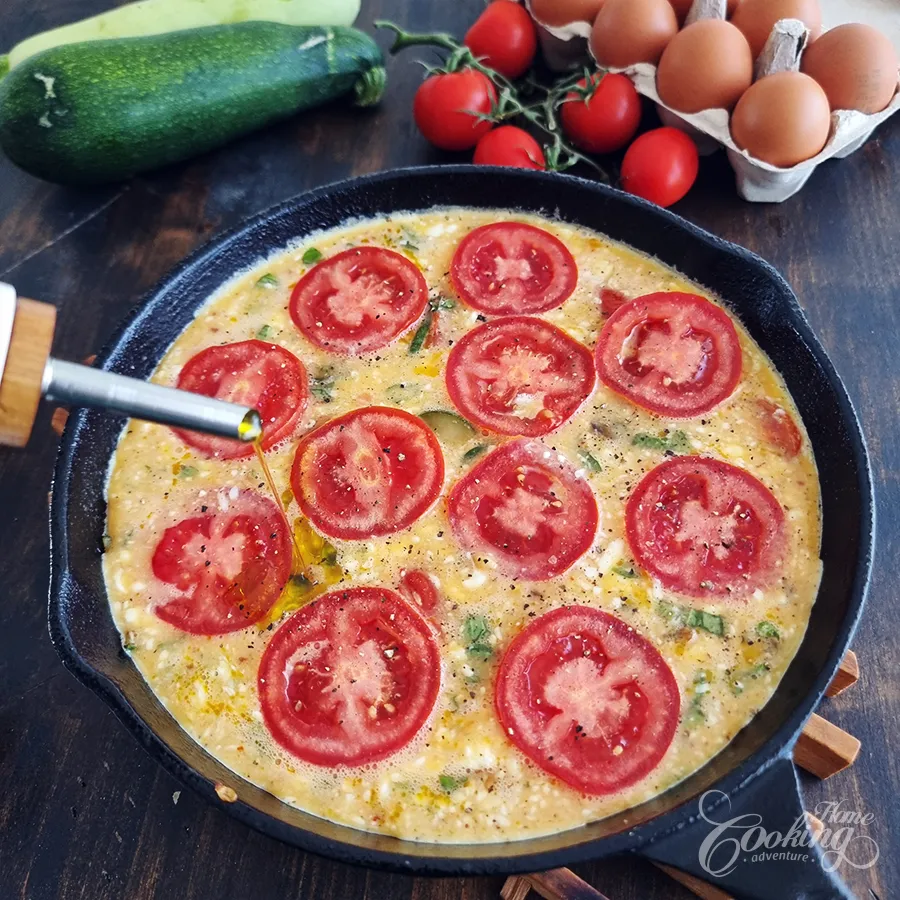 Zucchini Tomato Fritatta - step18