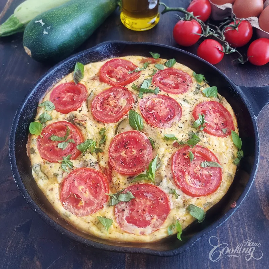 Zucchini Tomato Fritatta - step22