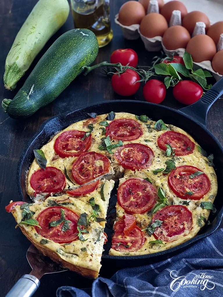 Zucchini Tomato Fritatta