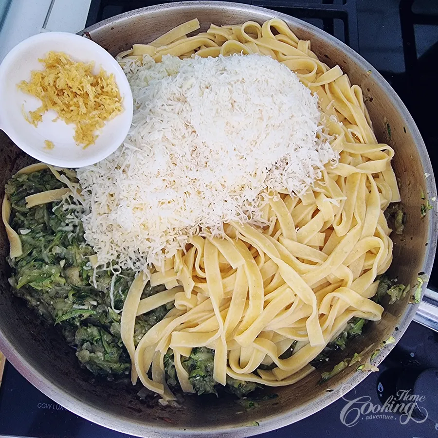 creamy zucchini pasta - step17