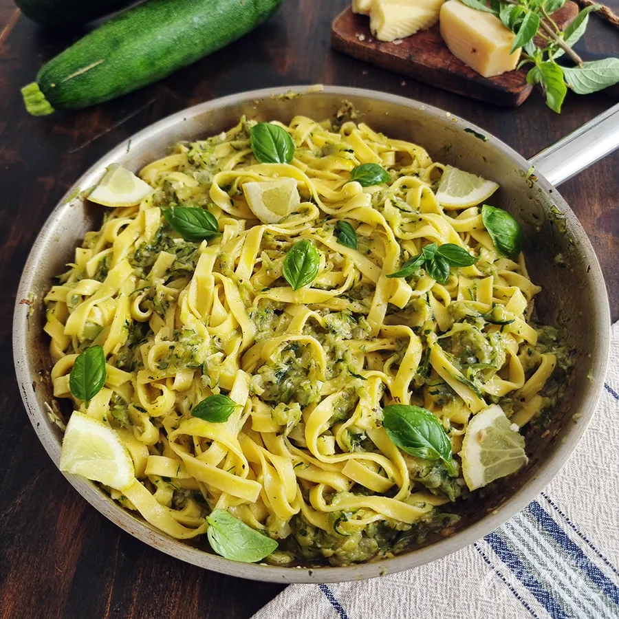 creamy zucchini pasta - step22