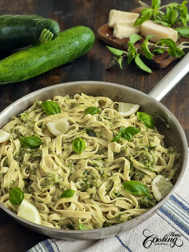 creamy zucchini pasta