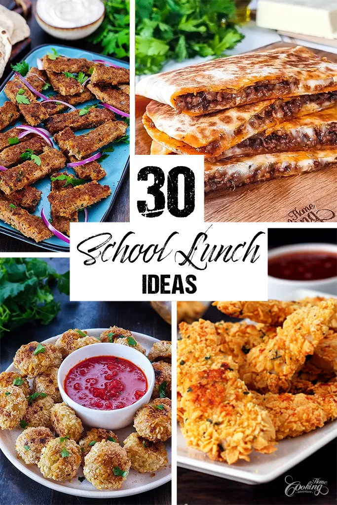 30 Easy School Lunch Ideas - vertical