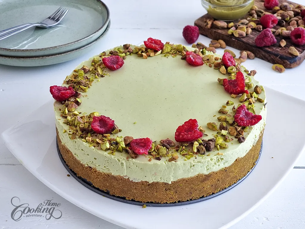 No-Bake Pistachio Cheesecake