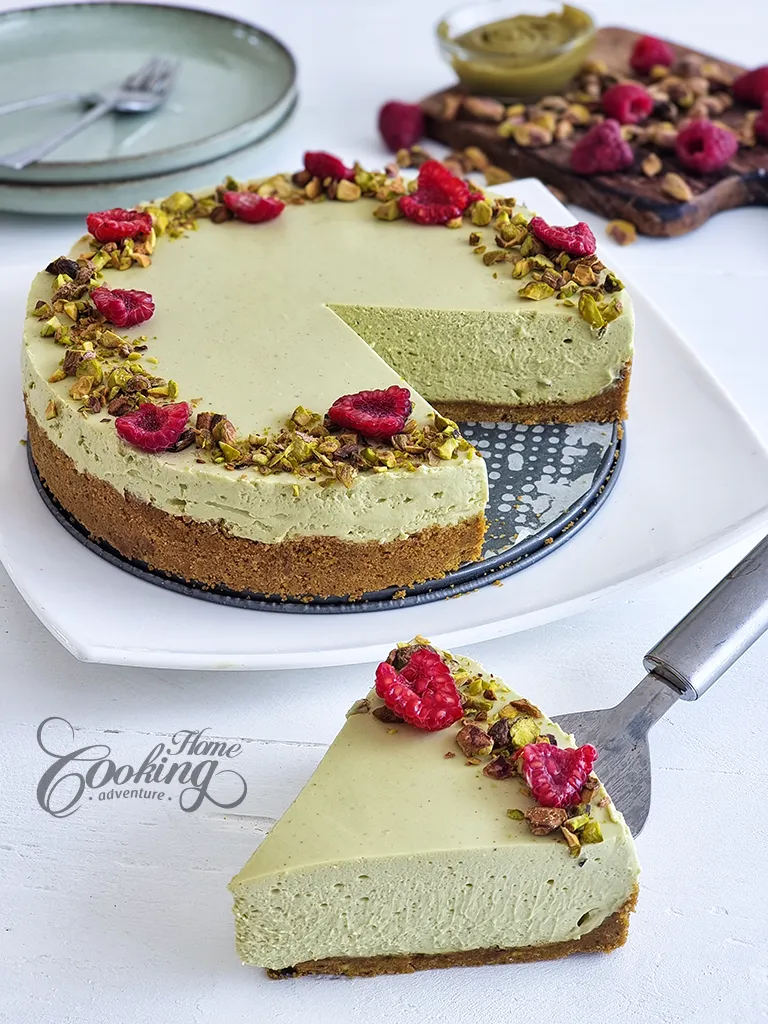No-Bake Pistachio Cheesecake