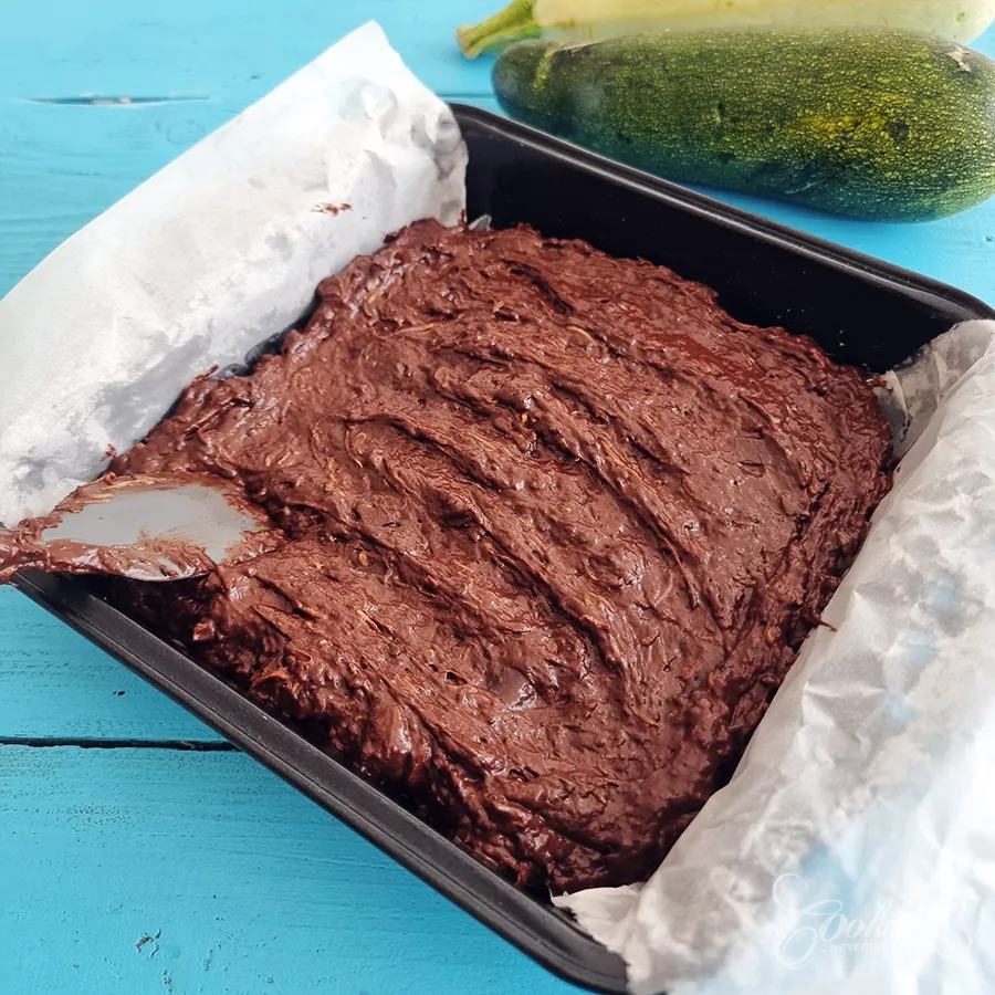 zucchini brownie - step13
