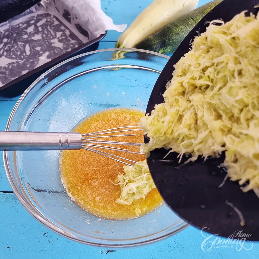 zucchini brownie - step6
