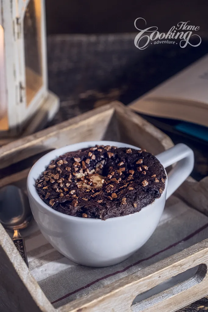 chocolate peanut butter mug cake