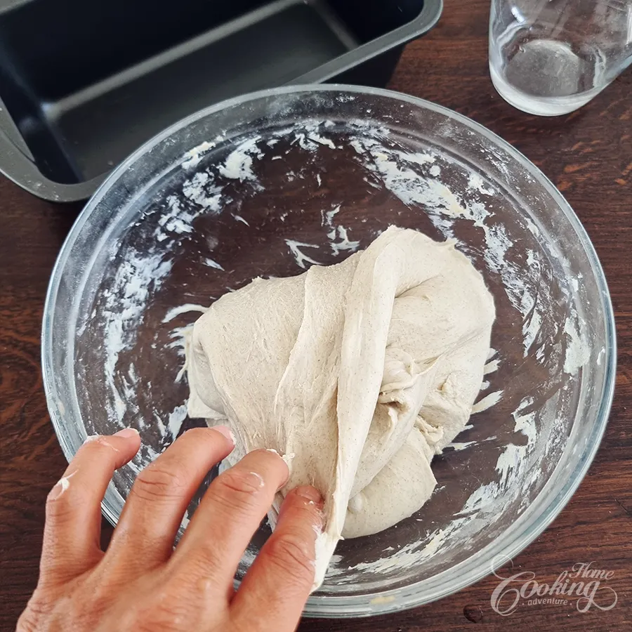 easy sourdough loaf pan - step16