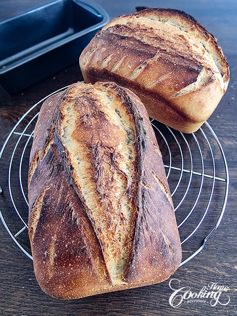 Easy Sourdough Bread in a Loaf Pan